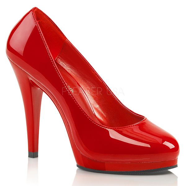 Mini Plateau Pumps rot Lack FLAIR-480 